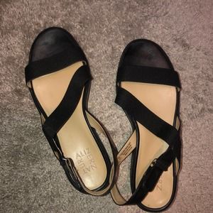 naturalizer charlize2 leather black strappy sandals size 8.5